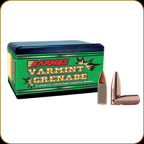 Barnes - 6mm - 62 Gr - Varmint Grenade - Hollow Point Flat Base - 250ct - 30217