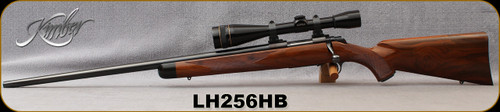 Consign - Kimber of Oregon - 223Rem - Model 84 Super America - LH - Grade III Walnut Stock/Blued, 24"Varmint Weight Barrel, c/w Leupold 12x AO, Fine Duplex Reticle - in black soft case