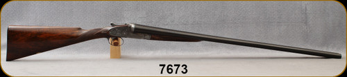 Consign - Harrod's Ltd.London - 12Ga/2.5"/30" - Sidelock Ejector Double Barrel Shotgun - Deluxe Grade Walnut English Grips Stock/Engraved Antique Finish Receiver/Blued, Nitro Proof Steel Barrels - In fitted Luggage Style case
