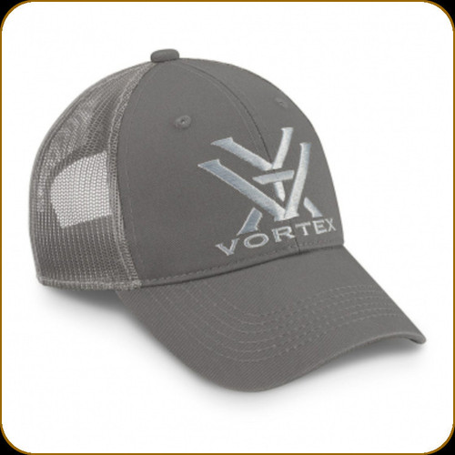 Vortex - Logo Cap - Charcoal w/Stone Logo - 220-33-CHR