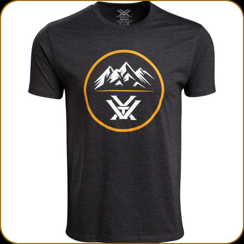 Vortex - Men's Three Peaks T-Shirt - Charcoal Heather - X-Large - 121-10-CHH-XL