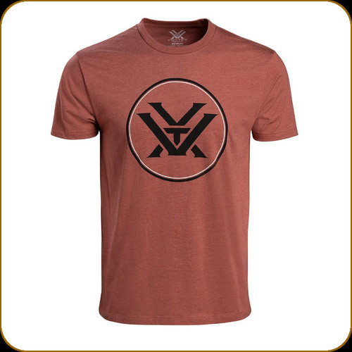 Vortex - Men's Center Ring T-Shirt - Red Clay Heather - Large - 221-07-RCH-L