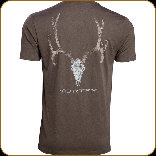 Vortex - Men's Head-On Muley T-Shirt - Brown Heather - X-Large - 220-73-BRH-XL