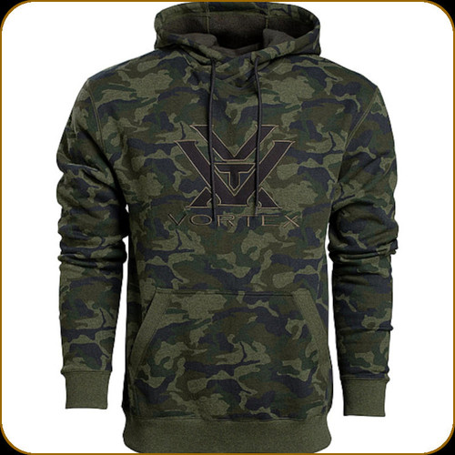 Vortex - Comfort Hoodie - Core Logo - Green Camo - X-Large - 220-57-CAM-XL