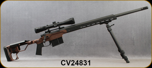 Consign - Christensen Arms - 338LapuaMag - MPR - 7075 Billet Aluminum Chassis - Folding Stock, Black/Desert Brown Anodized Finish, CF Wrapped, 27"Barrel, Match Grade Adj.Trigger, 1/9.3"Twist - only 20rds fired - Vortex Viper,3-9x40,Dead-Hold BDC