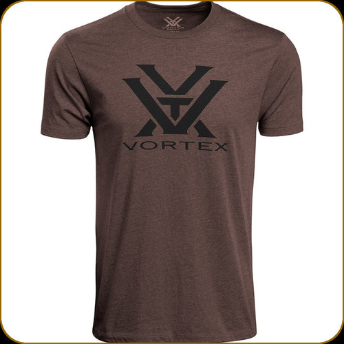 Vortex - Men's Core Logo T-Shirt - Brown Heather - Medium - 120-16-BRH-M