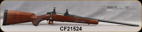 Consign - Cooper - 243Win - Model 54 Classic - Checkered Walnut Stock/Blued, 23"Barrel, c/w 1"Rings - Less than 50 rounds fired