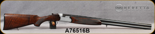 Consign - Beretta - 12Ga/2.75"/28" - S56E - O/U - Grade AA Highly Figured Walnut Stock/Engraved Nickel Receiver/Blued Vent-Rib Barrels, Fixed(F/M)Choke, Ejectors - Very low use