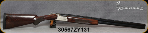 Consign - Browning - 20Ga/3"/28" - Citori White Lightning - Grade IV Walnut Lightning-style stock/Silver Nitride Engraved Receiver/Blued Barrel, Invector Plus Choke Tubes (F,M,IC) - Very low rounds fired