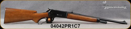 Consign - Browning - 348Win - Model 71 - Lever Action - Walnut Stock/Blued, 20"Round Barrel, dovetail Marble Arms Bullseye sight, Low rounds fired