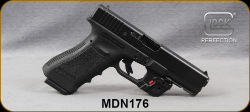 Consign - Glock - 9mm - G17 G3 - Black Polymer Grips/Black Finish, 4.48"Barrel, 10rd magazine, DS Defender Series Red Laser Sighting System - Mfg# PI1750201 - in original case