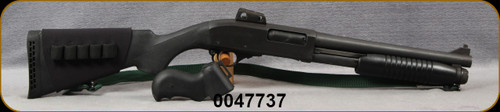 Consign - Dominion Arms - 12Ga/2.75"/12.5" - Grizzly - Pump Action - Black Synthetic Stock & Pistol Grip/Blued Finish, Blade Front Sight, Ghost Ring Rear Sight