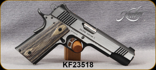Consign - Kimber - 10mm - Eclipse Custom II - Semi-Auto Pistol - Grey Laminate G10 Grips/Brush Polished Frame/Slide, 5"Barrel, (3)8rd magazines, Mfg# 3200122