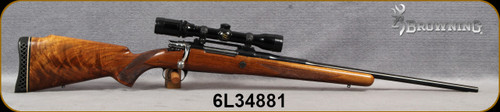 Consign - Browning - 270 - Safari - Grade IV Walnut Monte Carlo Stock/Blued, 22"Barrel, Bushnell Scopechief VI, 2.5-8, Plex Reticle, Millett Base - Made in Belgium