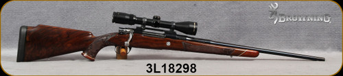 Consign - Browning - 264WinMag - Safari - Grade IV Walnut Monte Carlo Stock/Stainless Bolt/Blued, 22"Barrel, Bushnell Elite 3200, 3-10x, Plex reticle