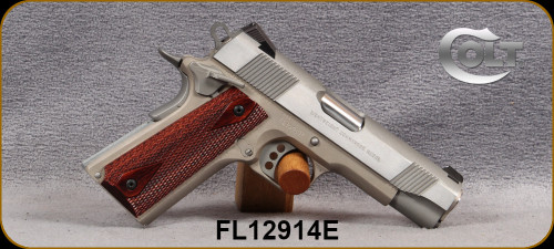 Consign - Colt - 45ACP - XSE Commander Lightweight - Checkered Wood Grips/Nickel/Stainless Steel, 4.25"Barrel, (2)8 Round Magazines, Mfg# O4860XSE - unfired, in original case