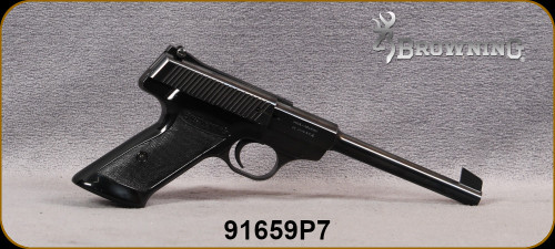 Consign - Browning - 22LR - Nomad - Checkered Black Grips/Steel Frame/Blued Finish, 6.77"Barrel, Adjustable rear sight - Mfg.1967, Not Manufactured w/"last shot hold open"feature