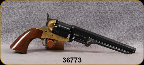 Consign - Euroarms - 36Cal - Navy Model - Colt Replica - Black Powder - Walnut/Brass Backstrap & Trigger Guard/Case Hardened Hammer & Loading Lever/Blued Finish, 7.5"Octagonal Barrel