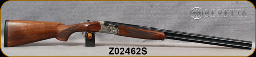 Consign - Beretta - 20Ga/3"/28" - Silver Pigeon - Walnut Stock w/Schnabel Forend/Engraved Nickel Receiver/Blued Barrels, c/w 5pcs chokes - very low rounds fired - in original case