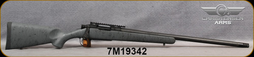 Consign - Christensen Arms - 6.5PRC - Ridgeline - Armor Gray w/Black Webbing Synthetic Stock/Black Cerakote/Carbon Fiber Wrapped SS Barrel, 24"Threaded Barrel, 1:8"Twist, 20MOA MDT Rail - New, in orig.box
