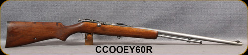 Consign - Cooey - 22Cal - Model 60 Repeater - Walnut Stock/Stainless, 24"Barrel - Stiff Action - Repaired crack in forestock