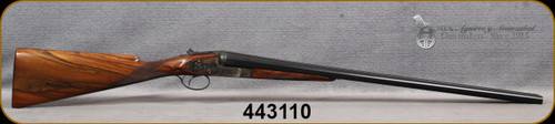 Consign - AYA - 12Ga/2.75"/28"/25" - Model #1 - 2-Barrel Set - SxS - Grade IV Walnut English Grip/Engraved Case Hardened Receiver/Blued Barrels - in fitted leather case