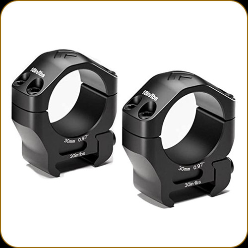 Arken Optics - Halo Scope Rings - 30mm - Low - 0.97" - 7075 T6 Aluminum - AHSR-30LOW