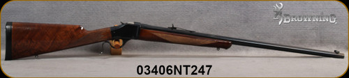 Consign - Browning - 45-70Govt - Model 1885 - Falling Block - Walnut Straight-Grip Stock w/Schnabel Forend/Blued Finish, 28"Octagonal Barrel