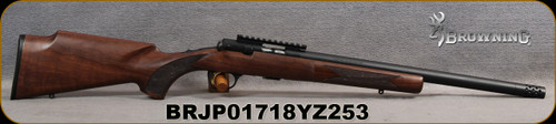 Consign - Browning - 22LR - T-Bolt Target w/Muzzle Brake, Walnut Monte Carlo Stock/Blued, 16.5"Heavy Barrel, c/w Muzzle Brake, (2)extra magazines, Browning 20MOA Picatinny Rail - in original box