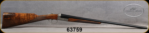Consign - Chapuis - 28Ga/2.75"/28" - Progress RGP - SxS Shotgun - Grade AAA Walnut/Engraved Nickel Scalloped Receiver/Blued Barrels, 5pcs.chokes, single trigger, ejectors - very low rounds fired - in original case