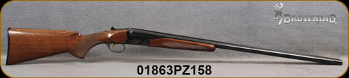 Consign - Browning - 12Ga/3"/30" - B-S/S - Walnut Stock/Engraved Receiver/Blued Finish, Gold Trigger