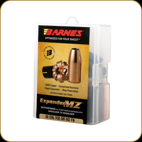 Barnes - 50 Cal - 300 Gr - Expander MZ - Flat Base - 24ct - 30583
