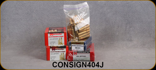 Consign - 404Jeffery Package - Hornady Full-Length Dies, 40pcs Brass, (2) New boxes of Unprimed Brass, Swift A-Frame .423Diameter 400gr.bullets