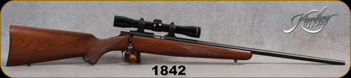 Consign - Kimber - 22LR - Model 82 "Clackamas" - Walnut Stock/Blued Finish, 22.5"Barrel, c/w Leupold Kimber 4X Scope, Talley rings - only 50rds fired - in non-original Kimber box