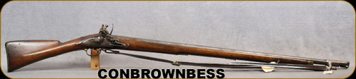 Consign - British - Flintlock Milt Musket - 3rd Model Brown Bess - India Pattern - Wood Stock/Brown Patina, 39"Barrel - complete and original with bayonet