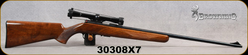 Consign - Browning - 22LR T-Bolt - T2 - LH - Select Walnut/Blued, 24"barrel, Peep Sight, Single-shot adapter, Browning 4x 3/4"Tube rimfire scope - Mfg.Belgium 1967
