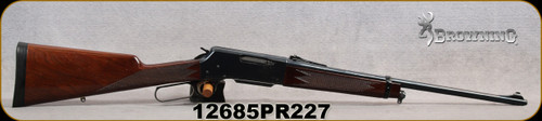 Consign - Browning - 22-250Rem - Model 81 BLR -English Grip Walnut Stock/Blued Finish, 20"Barrel, Factory Sights & Recoil Pad, Gold Trigger
