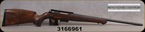Consign - Anschutz - 22Hornet - Model 1771 Walnut German - Walnut German-Style Stock w/Schnabel Forend/Blued, 23"Barrel, Two-Stage 5098/71 Trigger, Rail, Mfg# 014897/100-1771D586T, c/w dies - less than 100rds range fired only - in orig.box