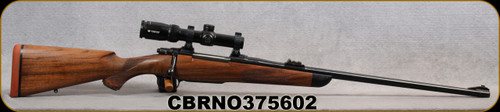 Consign - BRNO - 375H&H - Model 602 - Grade AA Walnut Stock w/Ebony Forend Tip/Blued, 25"Barrel, Talley rings & bases, Vortex Crossfire II, 1-4x24, Plex reticle - No visible S/N - only 7 rounds fired