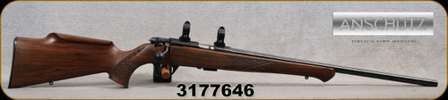 Consign - Anschutz - 22LR - Model 1712 Silhouette Sporter - Walnut Monte Carlo Stock w/Schnabel Forend/Blued, 22"Barrel, single-stage trigger, Mfg# 007594 - c/w 1"Talley low & orig.box - less than 50rds fired