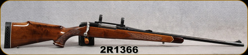 Consign - BSA - 222Rem - Deluxe - Dark AA Grade Walnut w/Rosewood forend tip & Grip Cap/Polished Blued Finish, 24"Barrel - only 50 rounds fired - c/w Leupold 1"rings & bases
