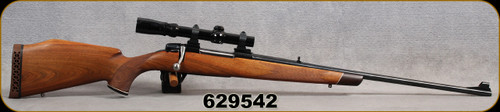 Consign - HVA - Carl Gustaf - 25-06Sprg - Nitro - Select Walnut Stock w/Rosewood Forend Tip & Grip Cap, Maplewood Spacers/Blued Finish, 23.5"Barrel, c/w Redfield, 1.75-5x, Plex reticle