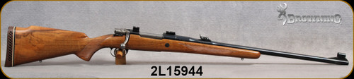 Consign - Browning - 300H&HMag - Safari Grade - AA Walnut Checkered Stock/Engraved Floorplate/Blued Finish, 24"Barrel, Factory Adj.Sights, CRF, Factory Recoil Pad - very low rounds fired