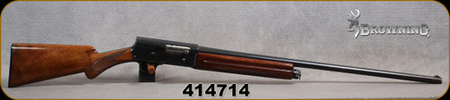 Consign - Browning - 12Ga/2.75"/28" - Acier Special - Semi-Auto - Walnut Prince of Wales Stock/Blued Finish, Fixed Full Choke