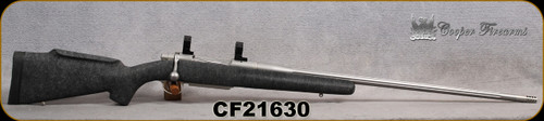 Consign - Cooper - 270WbyMag - Model 56 Jackson Hunter - Black w/Grey Web Synthetic Stock/Matte Stainless, 26"Fluted, Threaded Barrel, c/w Muzzle Brake, manual, (2)magazines, Talley Rings - only 41 rounds fired