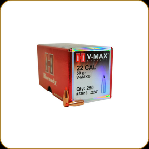 Hornady - 22 Cal - 50 Gr - V-Max - 250ct - 22616