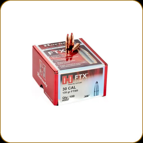 Hornady - 30 Cal - 135 Gr - FTX Rifle - 100ct - 3027