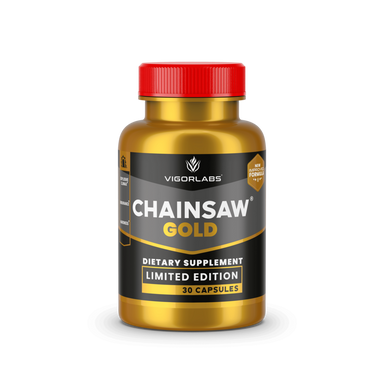 CHAINSAW GOLD stamina and endurance supplement FRONT