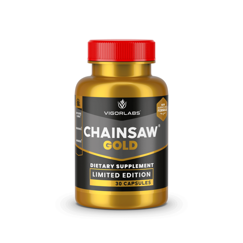 CHAINSAW GOLD stamina and endurance supplement FRONT