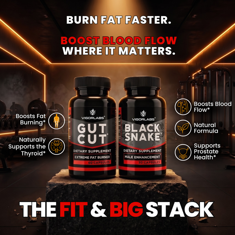 THE FIT & BIG STACK FAT BURNER AND MALE ENHANCEMENT SUPPLEMENT COMBO